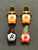 4 Pcs Gnomes Mix Silicone Focal Beads