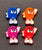 4 Pcs Character Random Mix Silicone Focal Beads