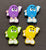 4 Pcs Character Random Mix Silicone Focal Beads