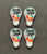 4 Pcs "Be The Light" Silicone Focal Beads