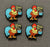 4 Pcs Rooster "Good Morning Y'all" Silicone Focal Beads