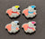 4 Pcs Cute Elephant Mix Silicone Focal Beads