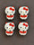 4 Pcs Christmas Kawaii cat Silicone Focal Beads