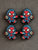 4 Pcs Kawaii character with Football Silicone Focal Beads (Copy)