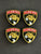 4 Pcs Florida Panthers Silicone Focal Beads