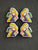 4 Pcs Princess with Gecko Silicone Focal Beads