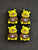 4 Pcs Yellow Bear Silicone Focal Beads